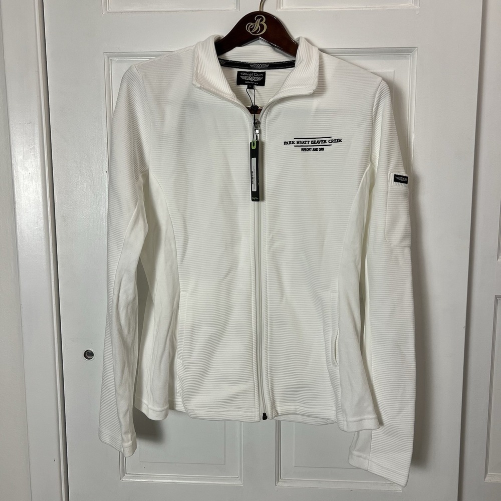 Straight‎ Down Women's Zip Swing Jacket Large Park Hyatt Beaver Creek Resort NWT